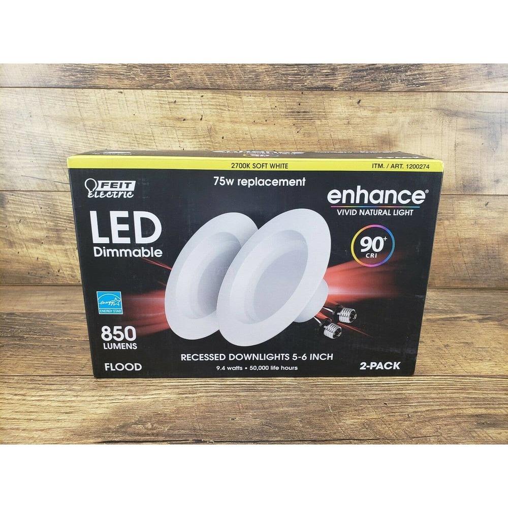 Fiet Electric 2700k Soft White Led Dimmable 2 Pack
